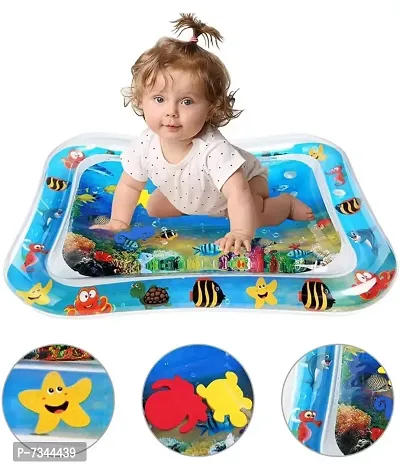 Baby Kids Water Play Mat Toys Inflatable Tummy Time Leakproof Water Play Mat, Fun Activity Play Center Indoor and Outdoor Water Play Mat for Baby-thumb0
