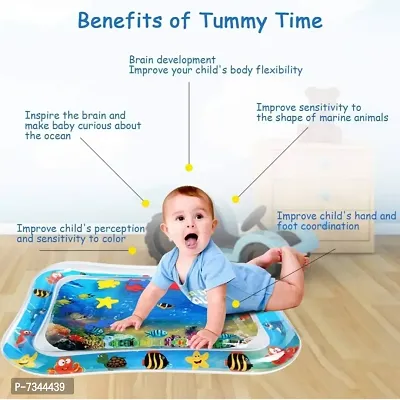 Baby Kids Water Play Mat Toys Inflatable Tummy Time Leakproof Water Play Mat, Fun Activity Play Center Indoor and Outdoor Water Play Mat for Baby-thumb2