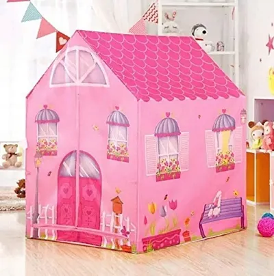 children play tent house 