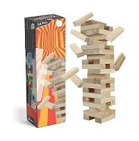 Big Size Gaming Classic Jenga, Hardwood Blocks, Stacking Tower Game For Kids Ages 6 and Up, 1 or More Players-thumb3