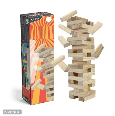Big Size Gaming Classic Jenga, Hardwood Blocks, Stacking Tower Game For Kids Ages 6 and Up, 1 or More Players-thumb4