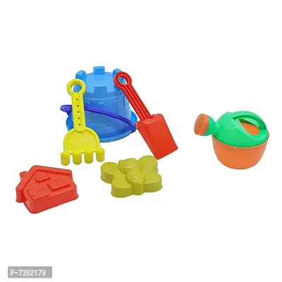 Sand Game Castle Building Plastic Beach Toy Set for Kids Summer Fun Creative Activity Playset  Gardening Tool with Fishes, Duck  Bucket 12 PCS-thumb3