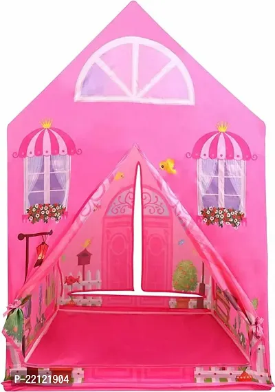 Playhouses Tent for Kids OutdoorIndoor Play Tent House for Kids 5 YrsAbove Water Extremely Light Weight Big Size Play House for GirlsBoys,Multicolor, Tent House Theme-thumb0