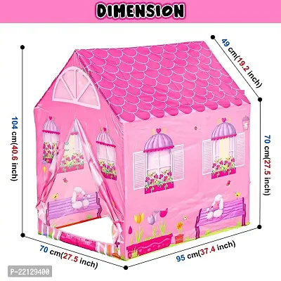 Play Tent House for Kids 3+ Years and Above Water Repellent Big Size Play House for Girls and Boys, Multicolor-thumb4