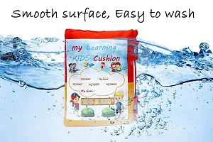 NEW Baby Learning Cushion Soft Pillow Cum Book with English and Hindi Alphabet, Color Name, Shape, Days, Week and Year, Body Parts Learning Cushion Book, Learning Experience for Kids-thumb1