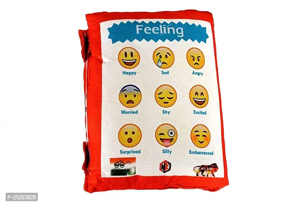 NEW Baby Learning Cushion Soft Pillow Cum Book with English and Hindi Alphabet, Color Name, Shape, Days, Week and Year, Body Parts Learning Cushion Book, Learning Experience for Kids-thumb5