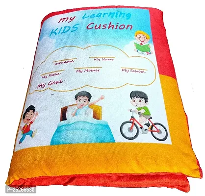 Baby Learning Cushion Soft Pillow Cum Book with English and Hindi Alphabet, Color Name, Shape, Days, Week and Year, Body Parts Learning Cushion Book, Learning Experience for Kids-thumb5