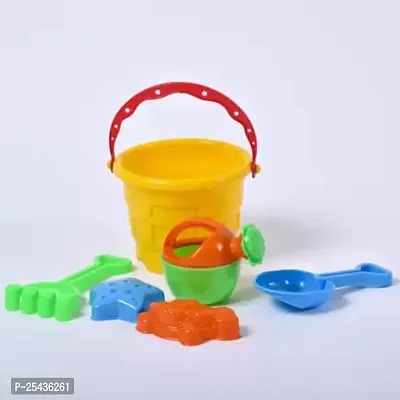 Beach Toy Set, Multicolored Beach Bucket Cum Gardening Activity Set with Hand Tools and Accessories, Summers Fun Activity hellip;-thumb2