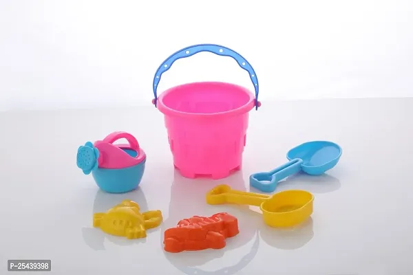 Beach Sand Toys Castle Play Set with Fish, Crab Moulds for Kids  Toddlers, Useful for Gardening  Outdoor Tool Kit-thumb2