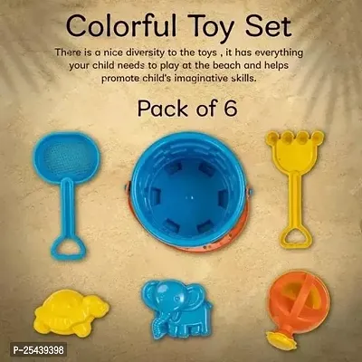 Beach Sand Toys Castle Play Set with Fish, Crab Moulds for Kids  Toddlers, Useful for Gardening  Outdoor Tool Kit-thumb4