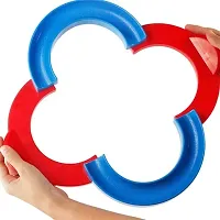 8 Shape Infinite Loop Interaction Balancing Track Toy Creative Track with 2 Bouncing Balls for Kids, Best Hand-Eye Coordination Developing Indoor Games for Kids - Multicolor-thumb1