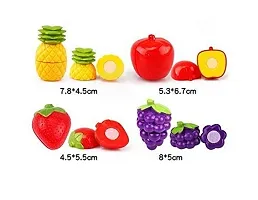 Cutting Fruit Vegetable Play Food Kitchen Toys with Chopping Board and Knife Pretend Play Educational Toy for Toddler Children Birthday Gift-thumb1