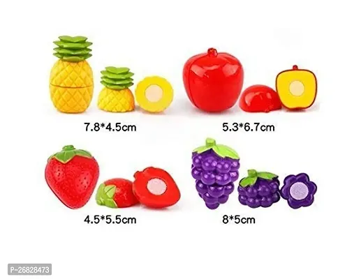 Cutting Fruit Vegetable Play Food Kitchen Toys with Chopping Board and Knife Pretend Play Educational Toy for Toddler Children Birthday Gift-thumb2