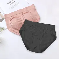 TERI BERI Full Coverage Breathable Cotton Spandex Hipster Panties for Women (Pack of 2)-thumb1