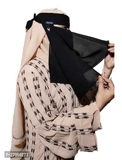 Classic Chiffon Solid Islamic Naqab for Women