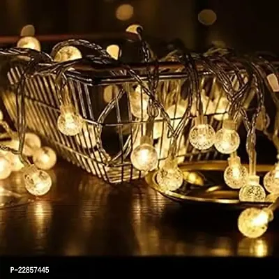 Classic 12 Led Golden Metal Leaf Copper String Light Garden Hanging Lamp Decorative For Party Wedding Christmas Decor Holiday Lighting (3 Meter, Gold)-thumb0