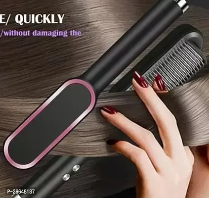 Straightener with 5 Temperature Control Hair Straightener Comb for Women  Men COMB HAIR STRAIGHTENER BRUSH Hair Styler-thumb0