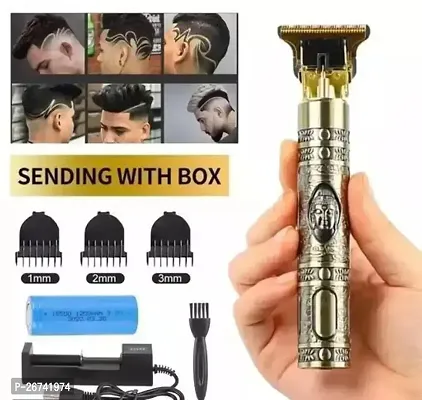 Professional T99 Maxtop Golden trimmer clipper shaver Beard Hair Trimmer N112 Trimmer 90 min Runtime 4 Length Settings  (Gold)-thumb0