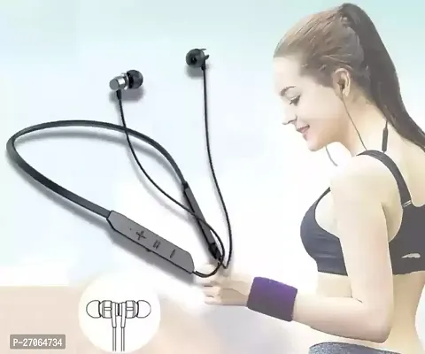 BT MAX 36 Hours Play Time With Vibration On Call Bluetooth Headphone Neckband Bluetooth Headset