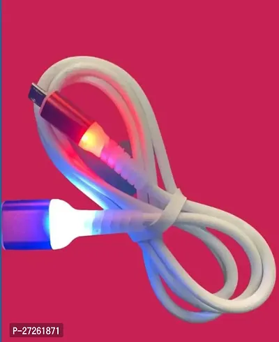 Micro USB with LED Light Cable Fast Charging Date Cable Compatible with All Devices-thumb0