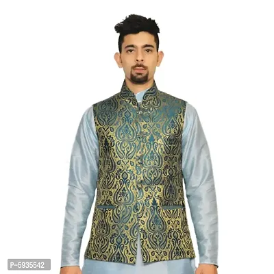 Traditional Silk Blend Ethnic Jacket-thumb0