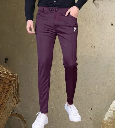 Trendy Polycotton Pant Style Regular Track Pants for Men