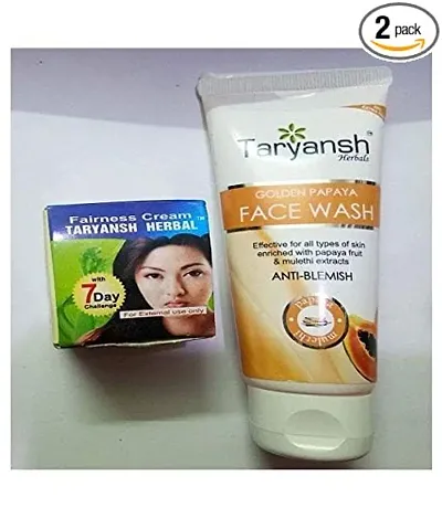 Taryansh Herbal Fairness Cream with Papaya Face Wash Night Cream 100 gm