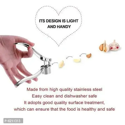 Garlic Crusher Presser Garlic Press Multi-Function Manual Portable Garlic Crusher Ginger Mincer Garlic Presser Curved Garlic Grinding Slicer-thumb4