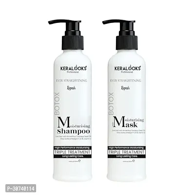 Keralooks professional Moisturising ever straightening repair hair  shampoo and Marks  for Hair