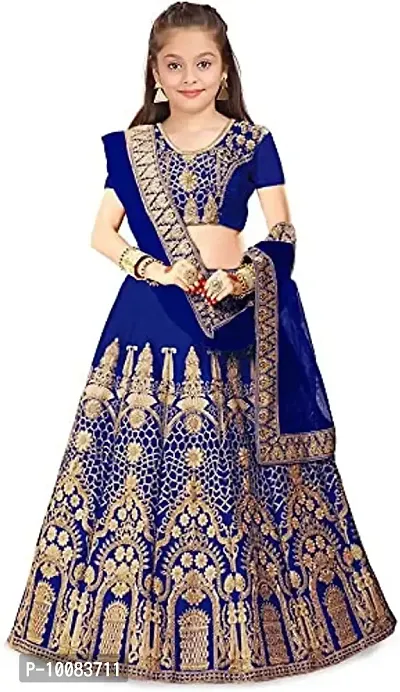 Sky Blue Embroidered Net Stitched Lehenga - Fairies Forever - 2800827