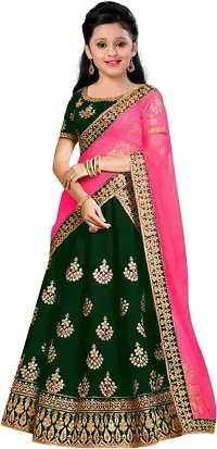 AVANI FEB SEMISTITCHED LEHENGA CHOLI 4-15 (13-14 Years, Green)-thumb1