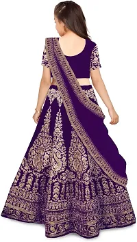 AVANI FEB KIDS LEHENGA CHOLI 4-15 (6-7 Years, Purple)-thumb1