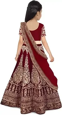 AVANI FEB KIDS LEHENGA CHOLI 4-15 (13-14 Years, Maroon)-thumb1