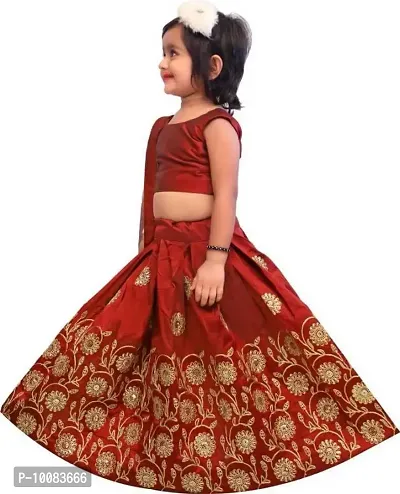 AVANI FEB KIDS READYMADE LEHENGA CHOLI (2-3 Years, Maroon)-thumb3