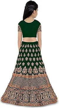 AVANI FEB KIDS SEMI STITCHED LEHENGA CHOLI (14-15 Years, Green)-thumb1