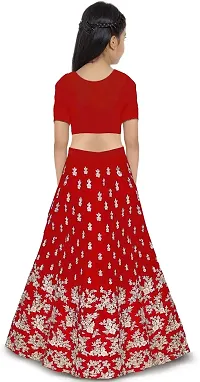 AVANI FEB SEMI STITCHED LEHENGA CHOLI 4-15 (10-11 Years, Red)-thumb1