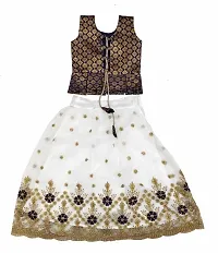 Avani feb kids lehenga choli (10-11 Years, White)-thumb3