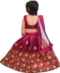 AVANI FEB KIDS READYMADE LEHENGA CHOLI (3-4 Years, Purple)-thumb1