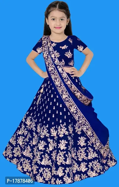 Kids Lehenga Choli Dupatta Set-thumb0