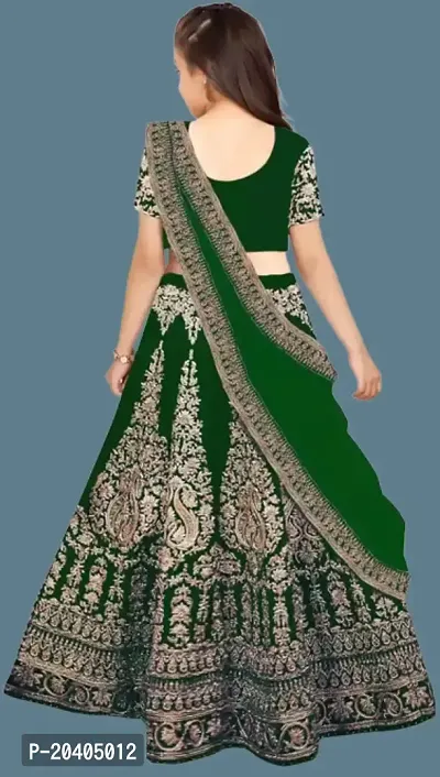 Kids Lehenga Choli Dupatta Set-thumb2