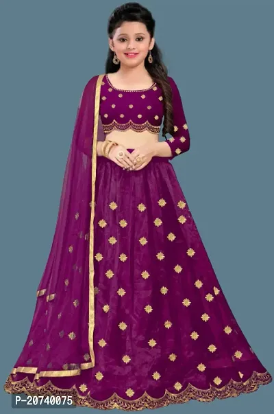 Kids _Lehenga Choli Dupatta Set-thumb0