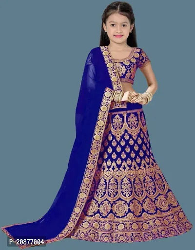 Kids Lehenga Choli Dupatta Set-thumb0