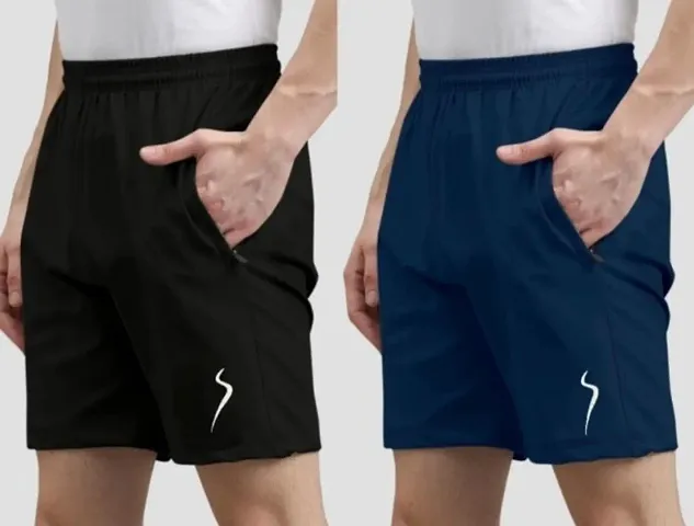 Fashionable Polyester Blend Shorts for Men 