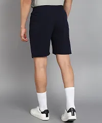 Stylish Black Polyester Solid Shorts For Men-thumb1