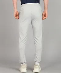 Stylish Grey Polyester Solid Track Pant For Men-thumb4