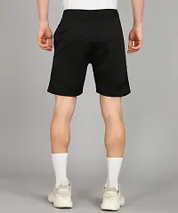 Stylish Black Polyester Solid Shorts For Men-thumb4