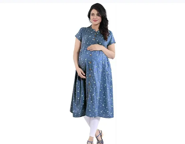 Fancy Rayon Maternity Kurti for Women