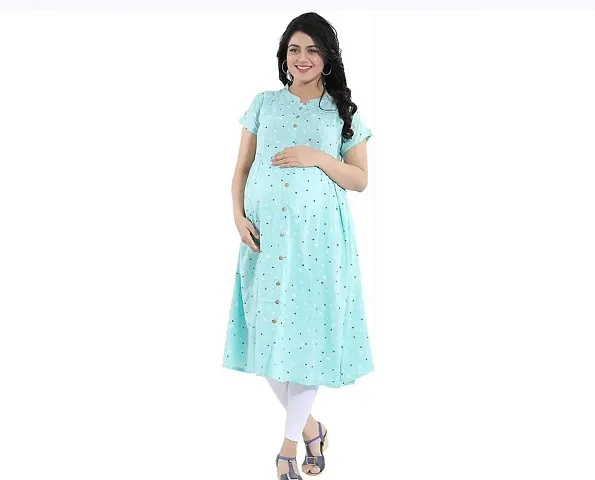 Stylish Rayon Printed Anarkali Kurtis