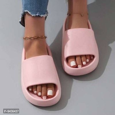 Women Stylish Designer Slides Flip Flops Slippers-thumb0