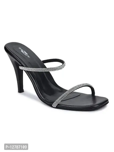 Womens Black Color Heels-thumb2